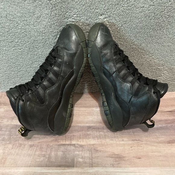 Vintage Jordan 10 Retro 2015 Black Gold Size 9 Men's SHIPS ASAP 310805 012 - Picture 5 of 8